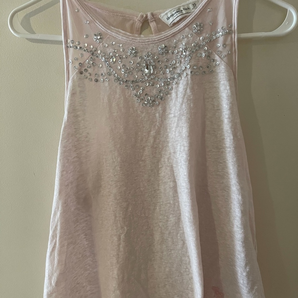 Abercrombie light pink tank top